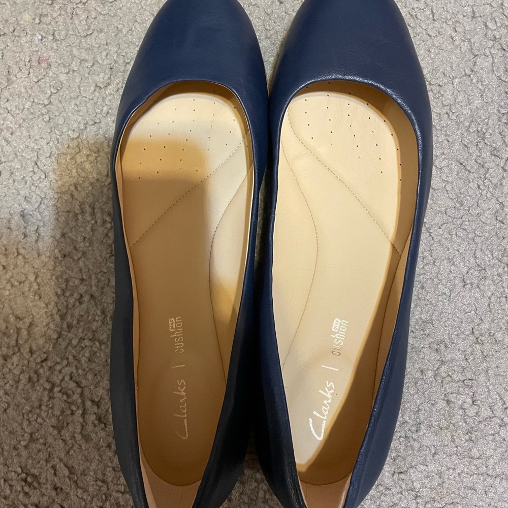 Clarks Grace Piper Ballet Leather Flats - Picture 3 of 7